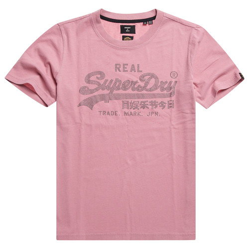 Superdry Γυναικεία κοντομάνικη μπλούζα Vintage Logo Boho Sparkle T-Shirt